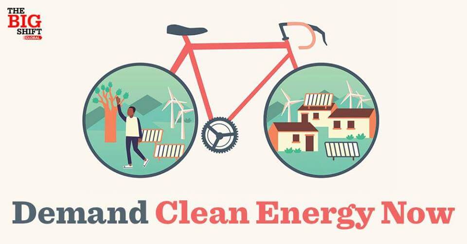 cycling and caravan clean energy