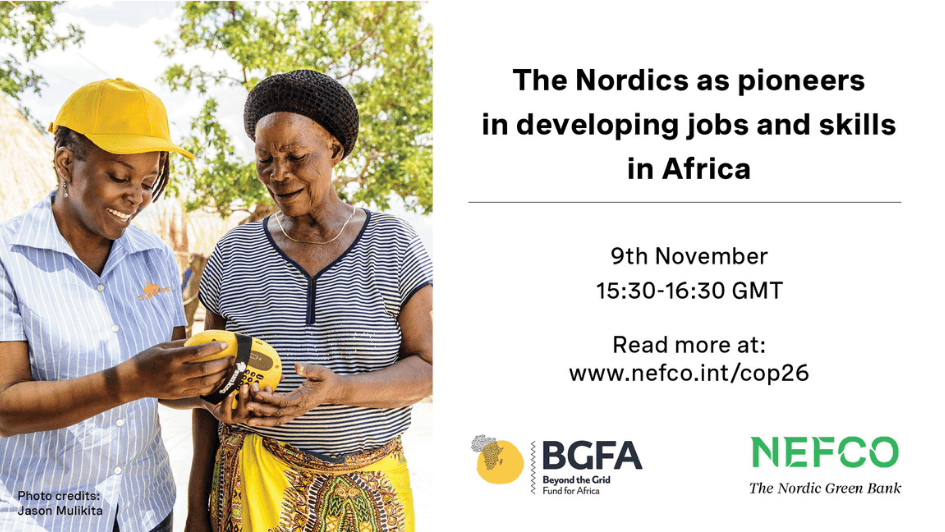 COP26 side event: The Nordics as pioneers in developing jobs and skills in Africa.jpg
