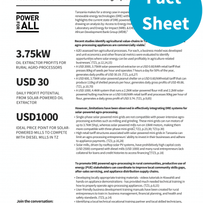 Factsheet: Decentralized Renewables Can Enhance Agro-Productivity In Tanzania.png