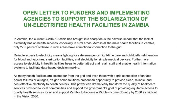 FINAL - Open Letter to Funders and Implementing Agencies to Support the Solarization of Rural Health Clinics in Zambia.jpg